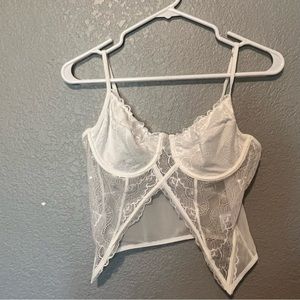 white corset top from princess polly